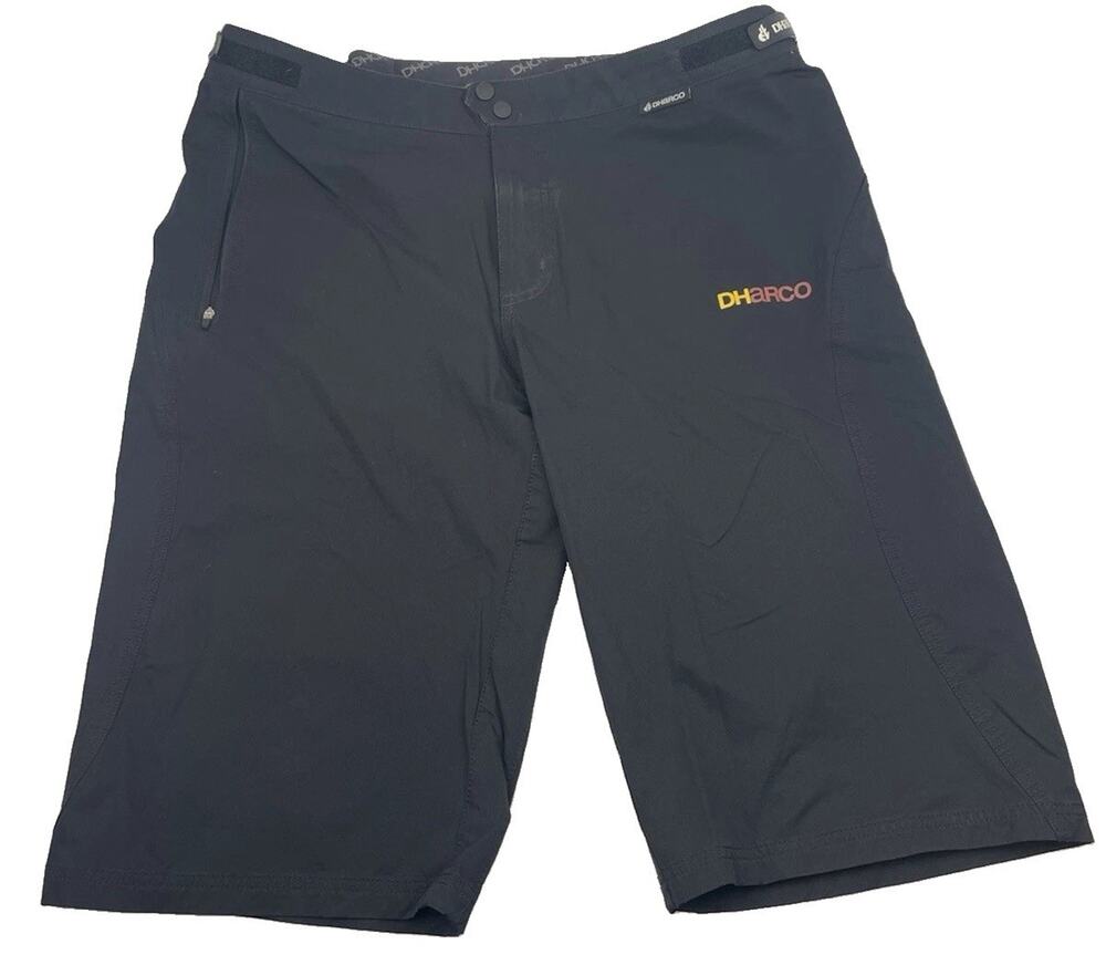 DHaRCO Shorts Mens 38x14 XXL Black MTB Bike Trail Stretch Adjustable Zip Pocket